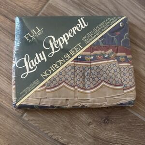 Vintage Lady Pepperell Full Sheet Set No Iron Cottage Floral New In Packaging